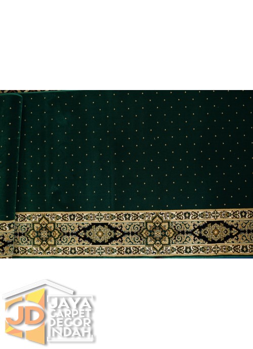 Karpet Sajadah  Asma Green 1034G Motif Bintik 120x600, 120x1200, 120x1800, 120x2400, 120x3000